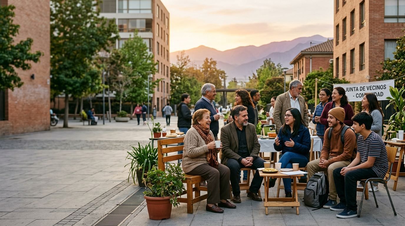 Reunión real de una junta de vecinos utilizando la plataforma Mi JJVV